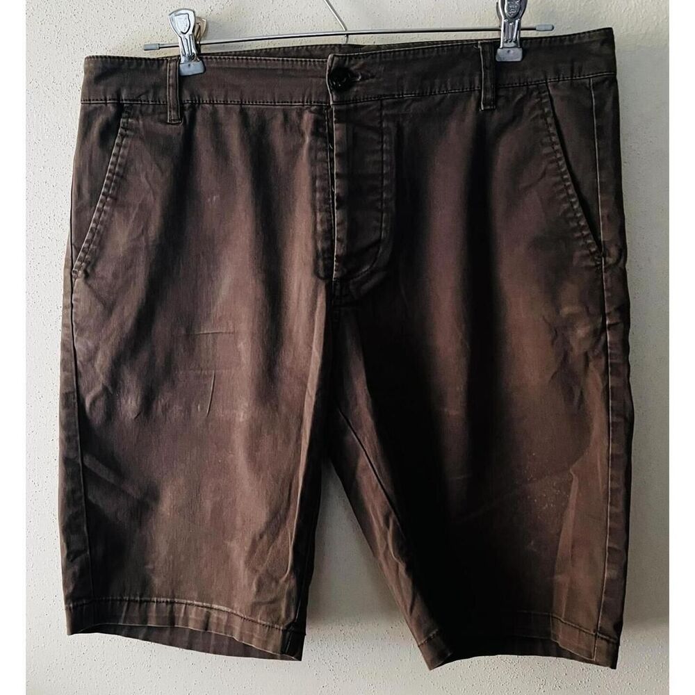 ASOS Design Dark Academia Brown Shorts Retro 90s Relaxed Fit Size 30